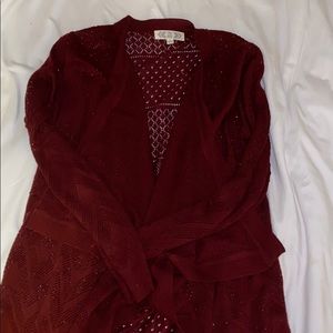 Cardigan maroon